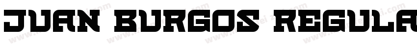 Juan Burgos Regular字体转换